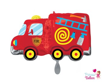 Fire truck Doodle embroidery file 13x18 16x26 18x30-3 sizes in one set Fire brigade