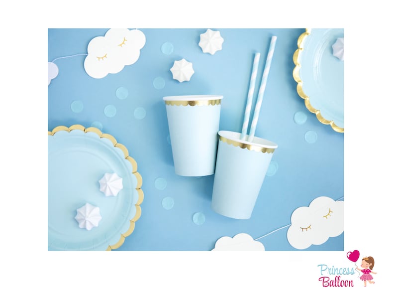 Optional plus confetti Gift Number Balloon Baby Blue Decoration 1st birthday 86 cm Giant Number Balloon