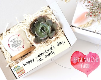 Teacher gift - plant gift for teacher - appreciation gift for teacher - unique gift for teacher - valentine gift box - gift under 20