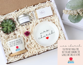 Teacher appreciation gift box - thank you gift - gift under 40 - succulent gift box - mini plant gift - appreciation gift - ready to ship