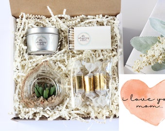 Mom gift box - i love you mom gift - succulent gift box - mothers day gift - valentine gift box for mom - gift under 20 - ready to ship gift