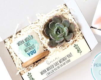Work would succ without you - custom employee appreciation gift - thank you gift - corporate gift box - gifts under 20 - unique team gift