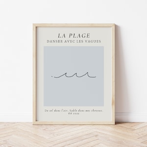 Wellen Linie Kunst, Küsten Wohnkultur, Ozean minimalistisch druckbare Kunst, Instant Download