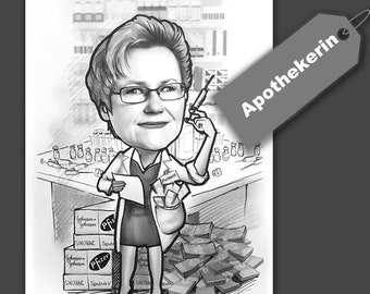 Custom Cartoon Caricatures - Hand Drawn Caricature Personalized From Your Photos / Cartoonist / Caricature Gift / Cartoon Style