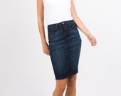 Seven Two Denim Indigo Skirt