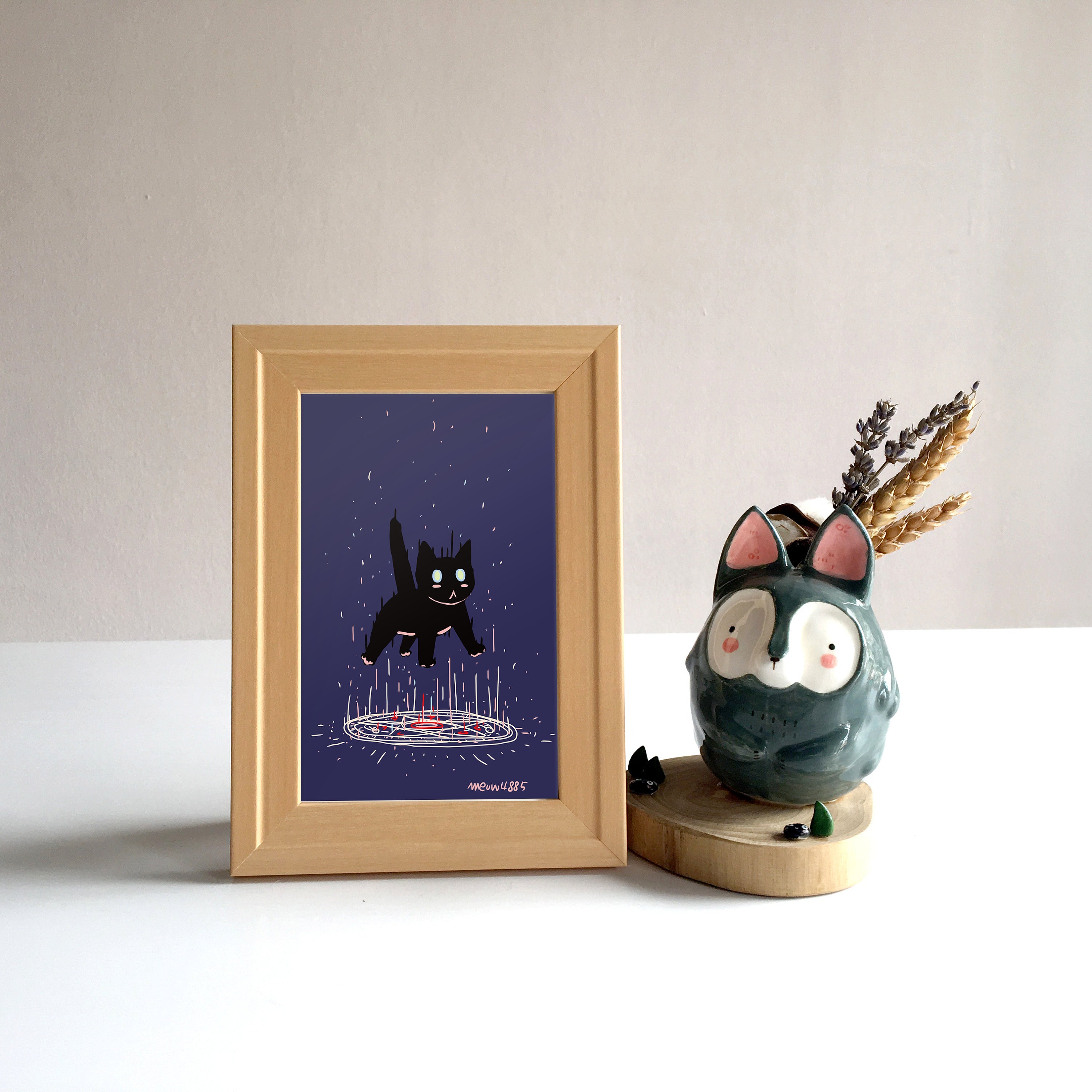 Funny Black Cat Wall Art Printable Art Work Cat Wall Art Etsy Ireland