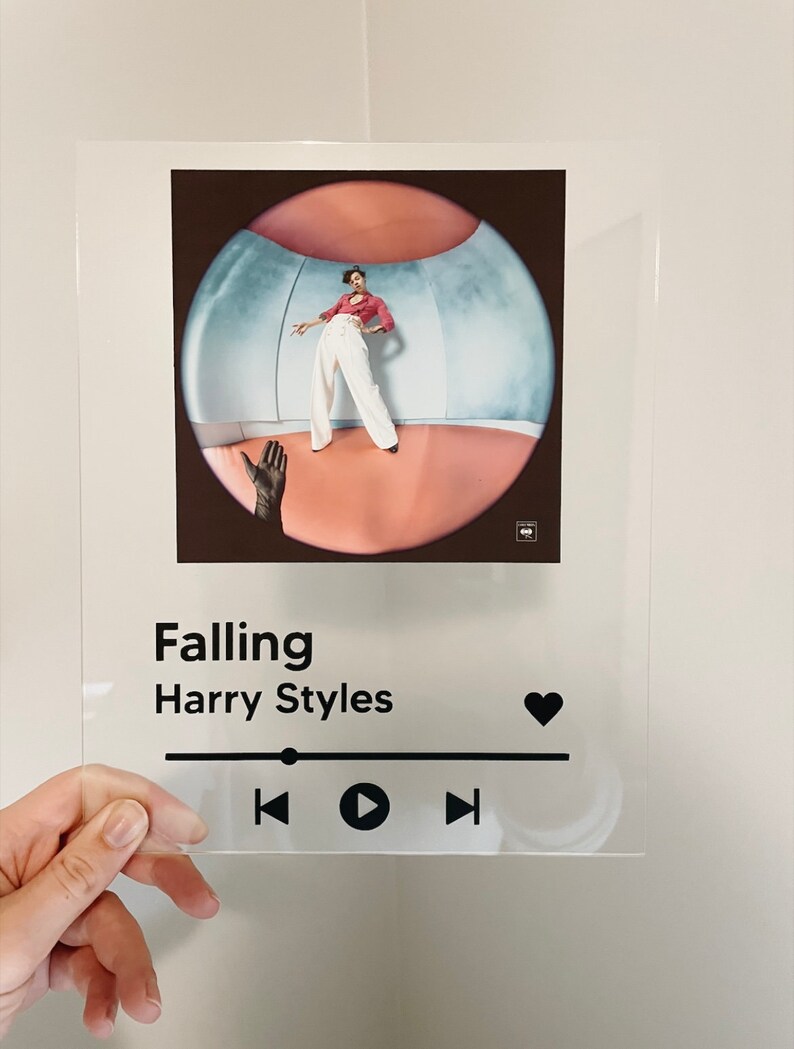 CUSTOM Acrylic Spotify Song Poster Tik Tok Song Poster Etsy