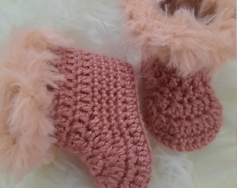 Pink Booties Shoes, Crochet Pink Shoes, Cotton Pink Shoes, Yarn Shoes Crochet Shoes, Crochet Baby shoes, Newborn Crochet shoes