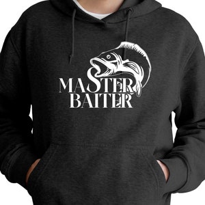 Master Baiter Svg, Dad Svg, Fish Svg, Fishing Svg, Funny Dad Svg, Humor adulto Svg, Design de camisa para o dia dos pais, arquivo de corte para silhueta Cricut