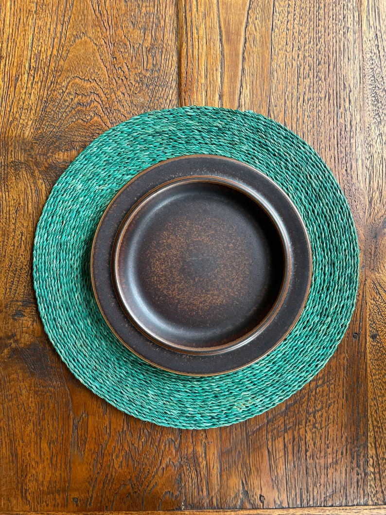 Rustic Brown Glazed Stoneware Side Plates From Arabian Ruska Etsy