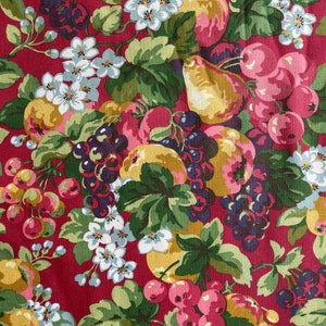 Beautiful curtains from Laura Ashley Rubens Red Collection - Fruit and Flowers