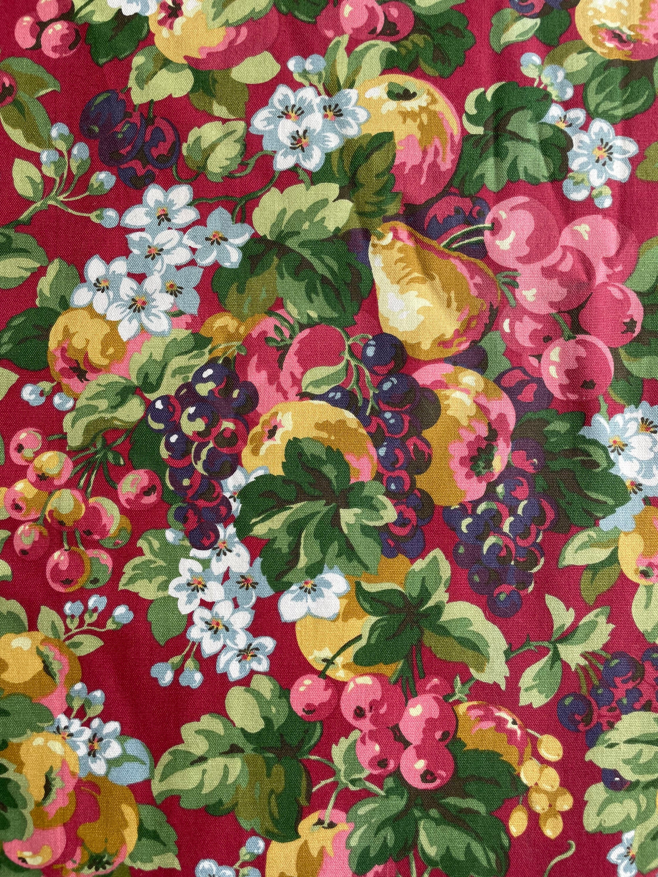 Beautiful curtains from Laura Ashley Rubens Red Collection - Fruit and Flowers