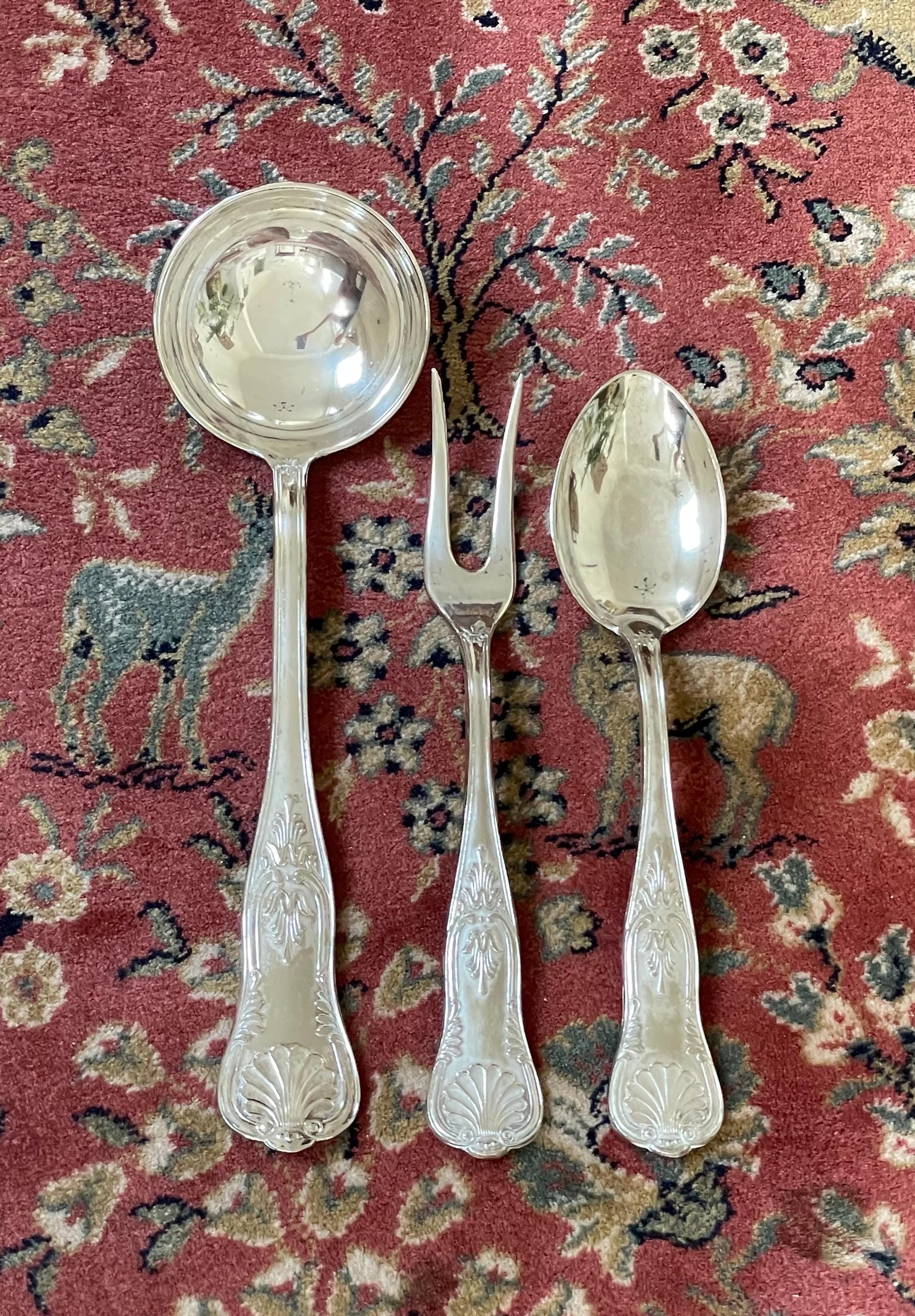 Kings Pattern Silver Cutlery Set - Etsy