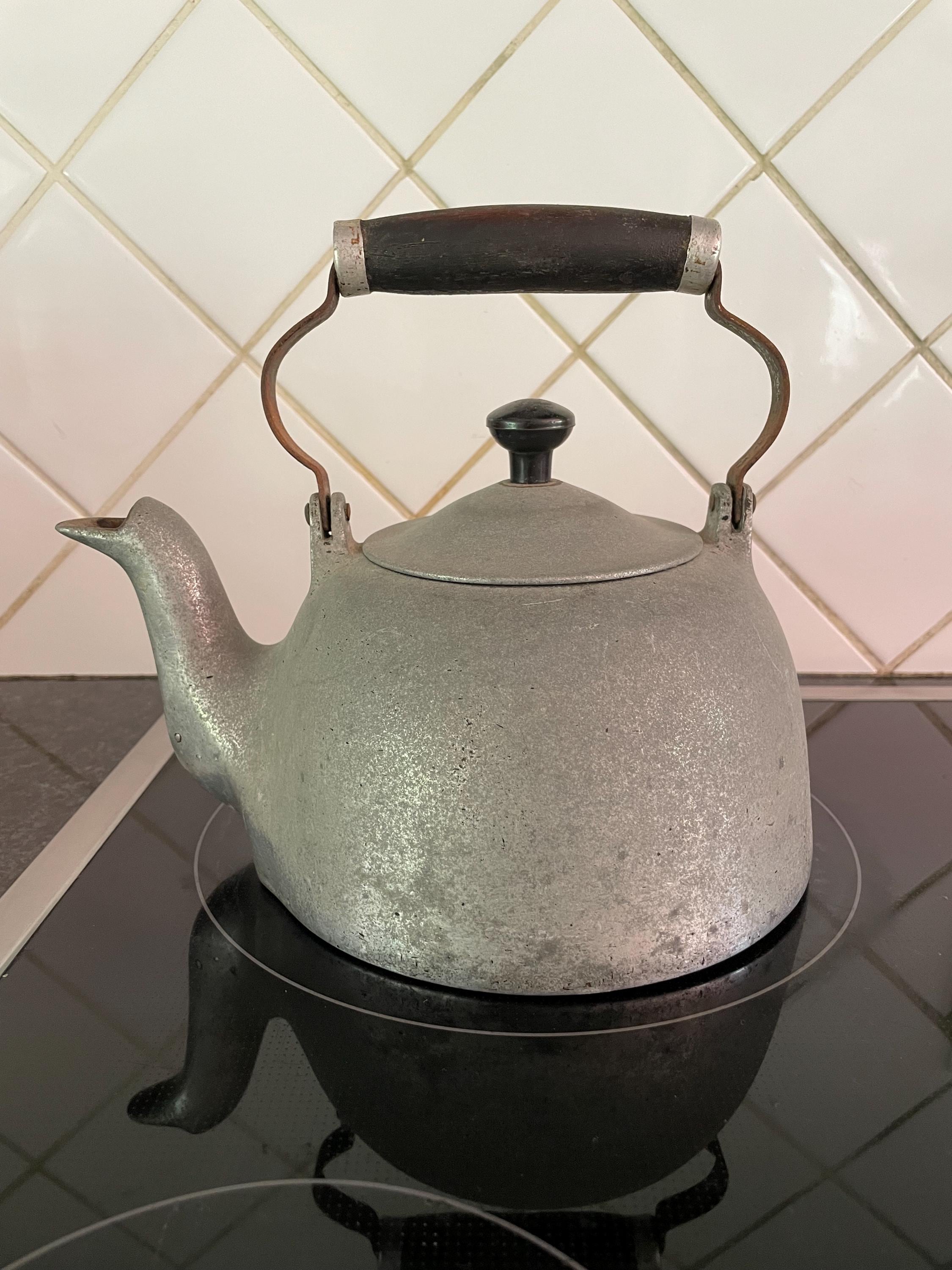 Théière-bouilloire Vintage Alu – Idéale Pour Camping – Occasion