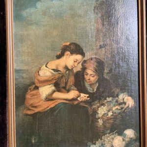 Gorgeous print of &quot;The Little Fruitseller&quot; painting by Bartolomé Esteban Murillo (c. 1670)