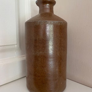 Ink bottle earthenware antique Bourne Denby stamp