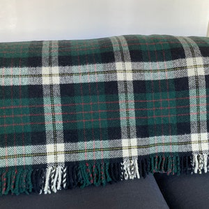 Beautiful woollen tartan check blanket