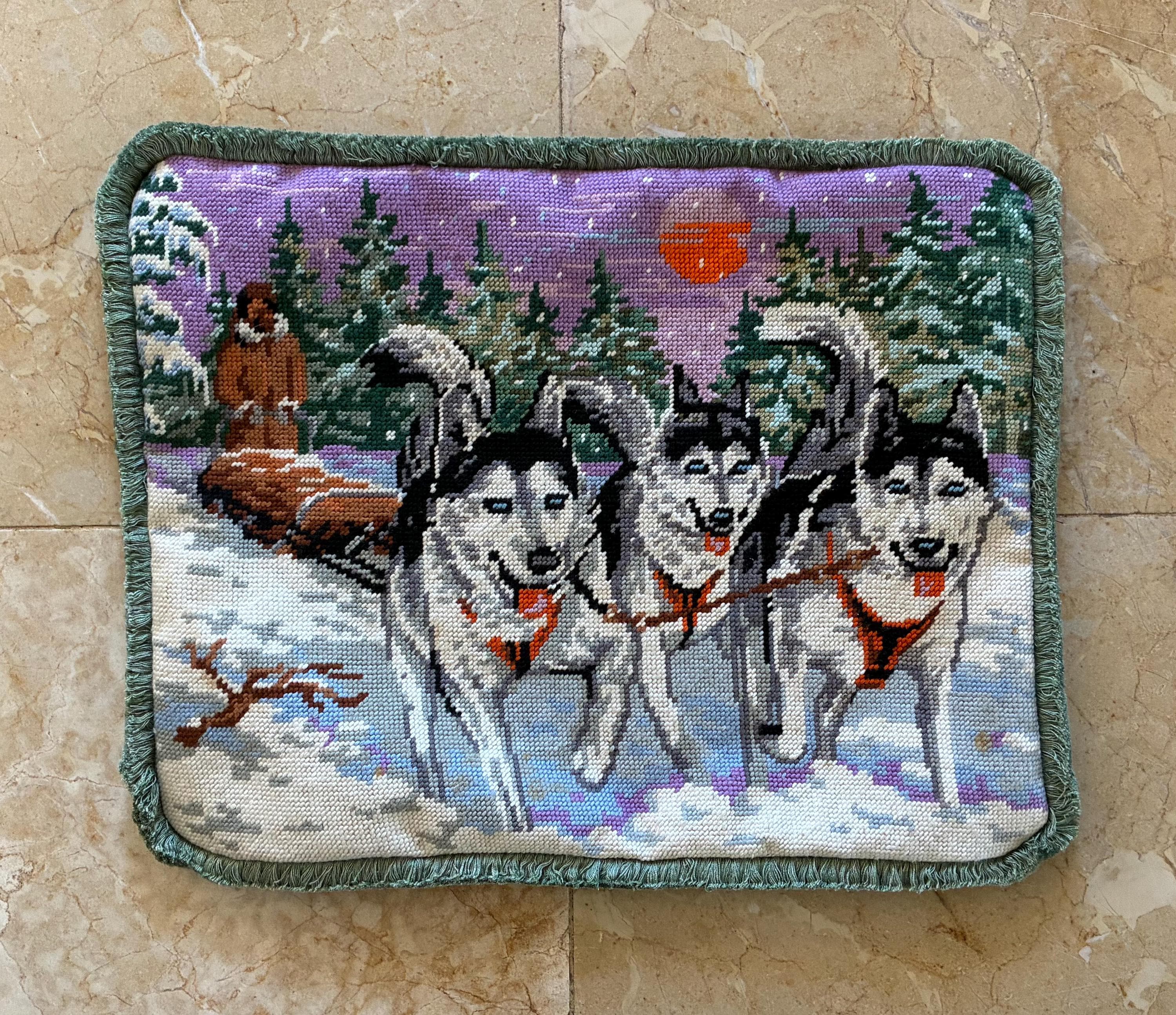 Husky Needlepoint - Etsy