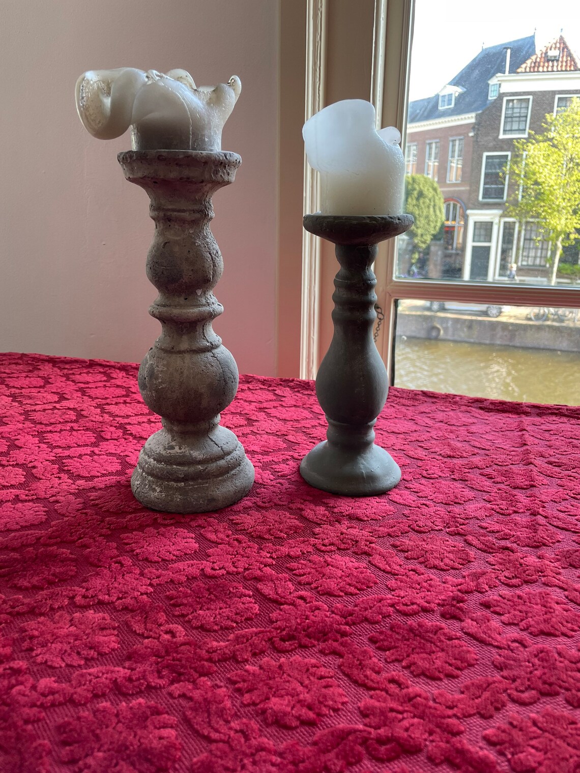 Magnificent Red Velvet Damask Curtains Etsy