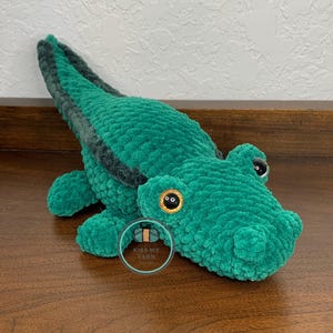 Alligator Plushie , Crochet Alligator , Crochet Reptile , Cute Birthday Gift , Amigurumi