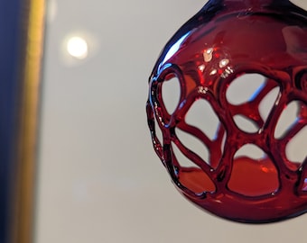 Beautiful red glass ornament