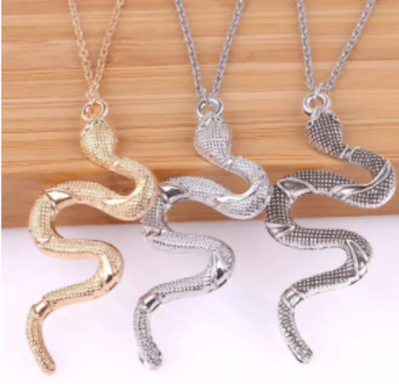 Snake Necklace For Women New Animal Snake Dangle Pendant | Etsy