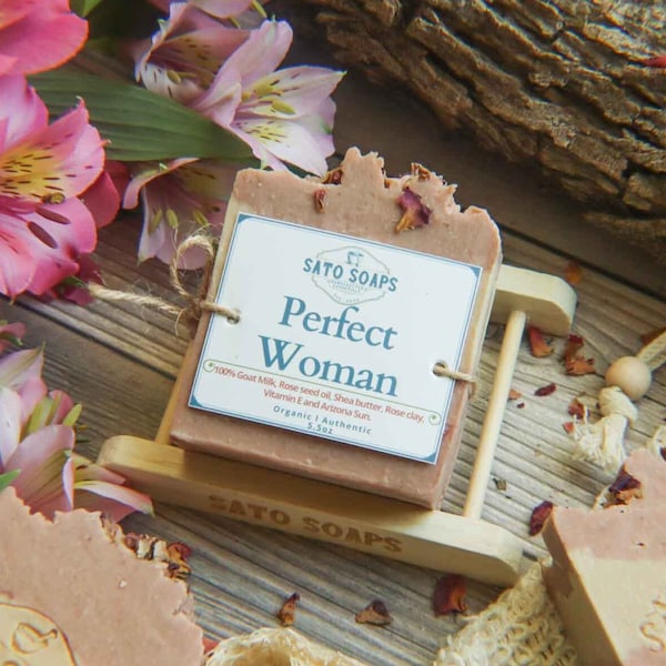 Perfect Woman (Goatmilk and Shea Butter with Rose Seed Body Soap Bar)