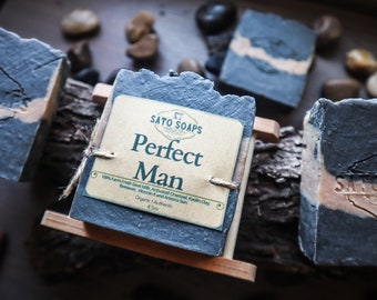 Perfect Man (Goats-milk & Charcoal Mens Body Bar)