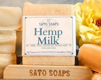 Hemp Milk (Unscented Calming & Nourishing Facial Soap Bar)