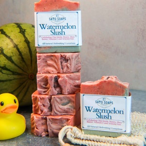 Watermelon Slush Refreshing Exfoliating Soap Bar image 4