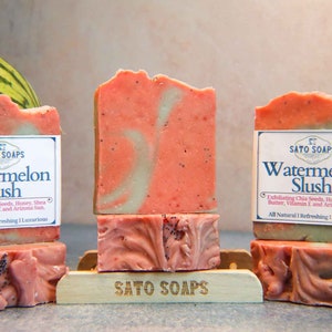 Watermelon Slush Refreshing Exfoliating Soap Bar image 3