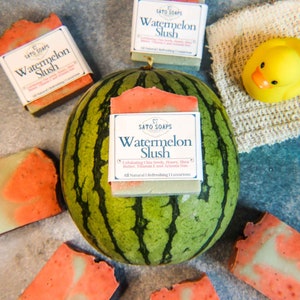 Watermelon Slush Refreshing Exfoliating Soap Bar image 9