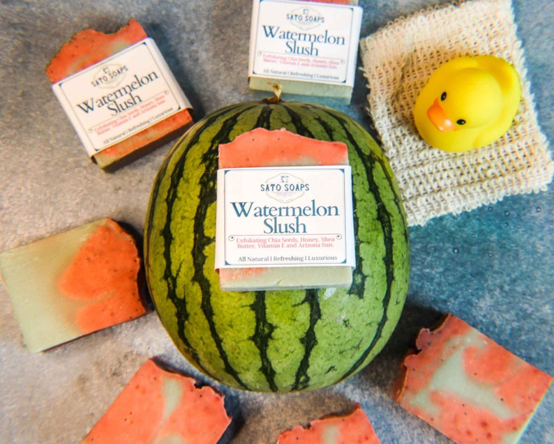 Watermelon Slush Refreshing Exfoliating Soap Bar image 9