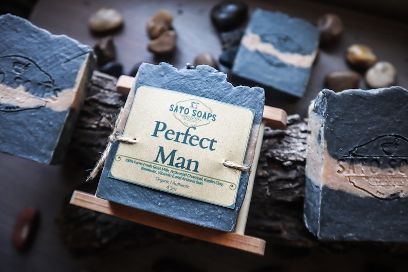 a handmade soap made from farm-fresh, all-natural, and organic ingredients, the long-lasting manly smell is a great gift for a manly husband