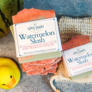 Watermelon Slush Refreshing Exfoliating Soap Bar image 2