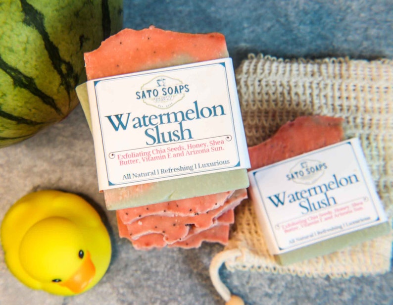 Watermelon Slush Refreshing Exfoliating Soap Bar image 2