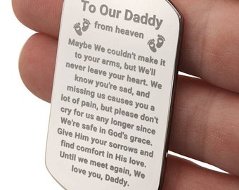 Twin engraved Miscarriage gift for dad, baby loss gift, miscarriage necklace, pregnancy loss, personalized miscarriage keepsake