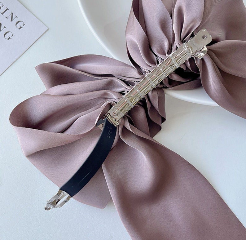 Oversized Bow Hair Clip/vintage Black Bow Hair Clip/french Bow Etsy