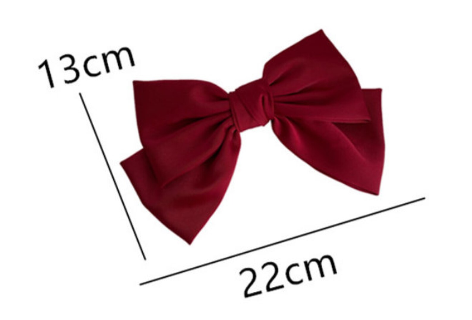 Oversized Bow Hair Clip/vintage Black Hair Clip/french Bow Etsy