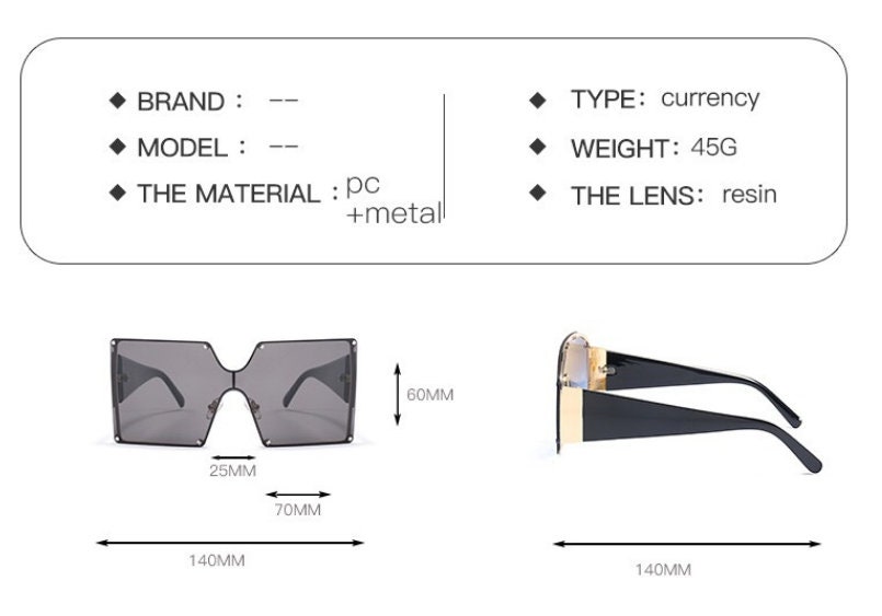 2021 sunglasses/square piece/sunglasses | Etsy