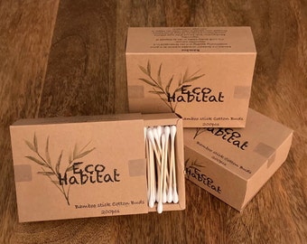 Eco friendly bamboo cotton buds