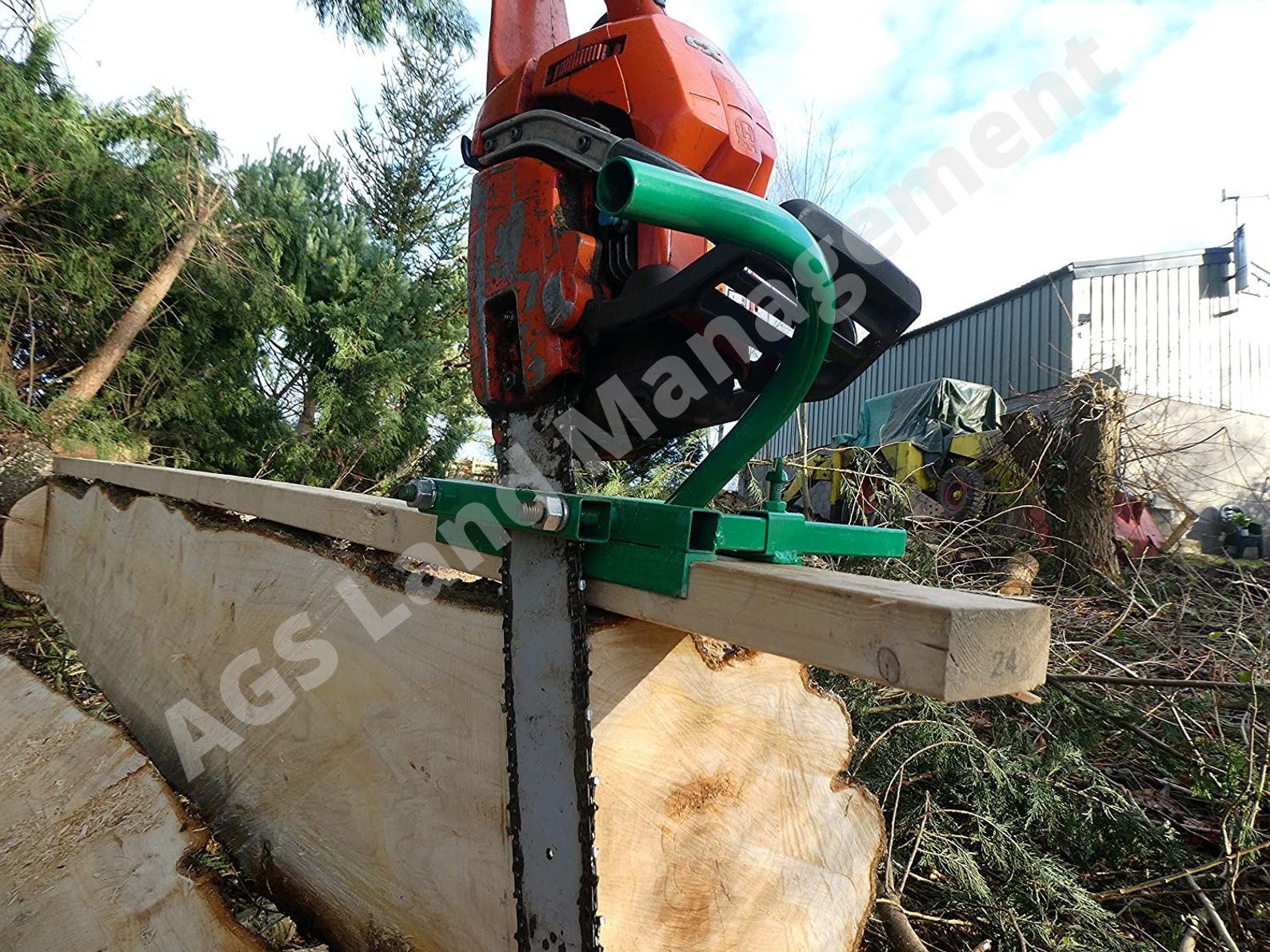 CHAINSAW MILL planking lumber boards milling vertical cut wood Etsy