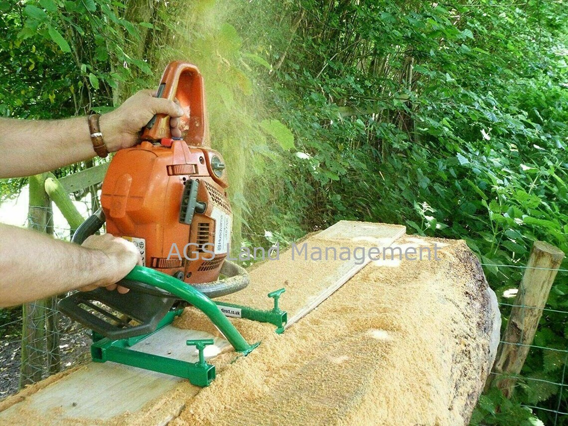 CHAINSAW MILL planking lumber boards milling vertical cut wood Etsy