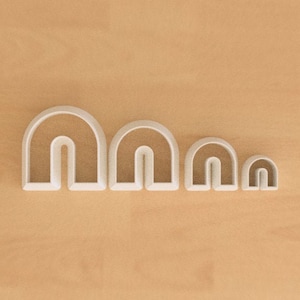 Arch Shaped Polymer Clay Cutters - Set of 4