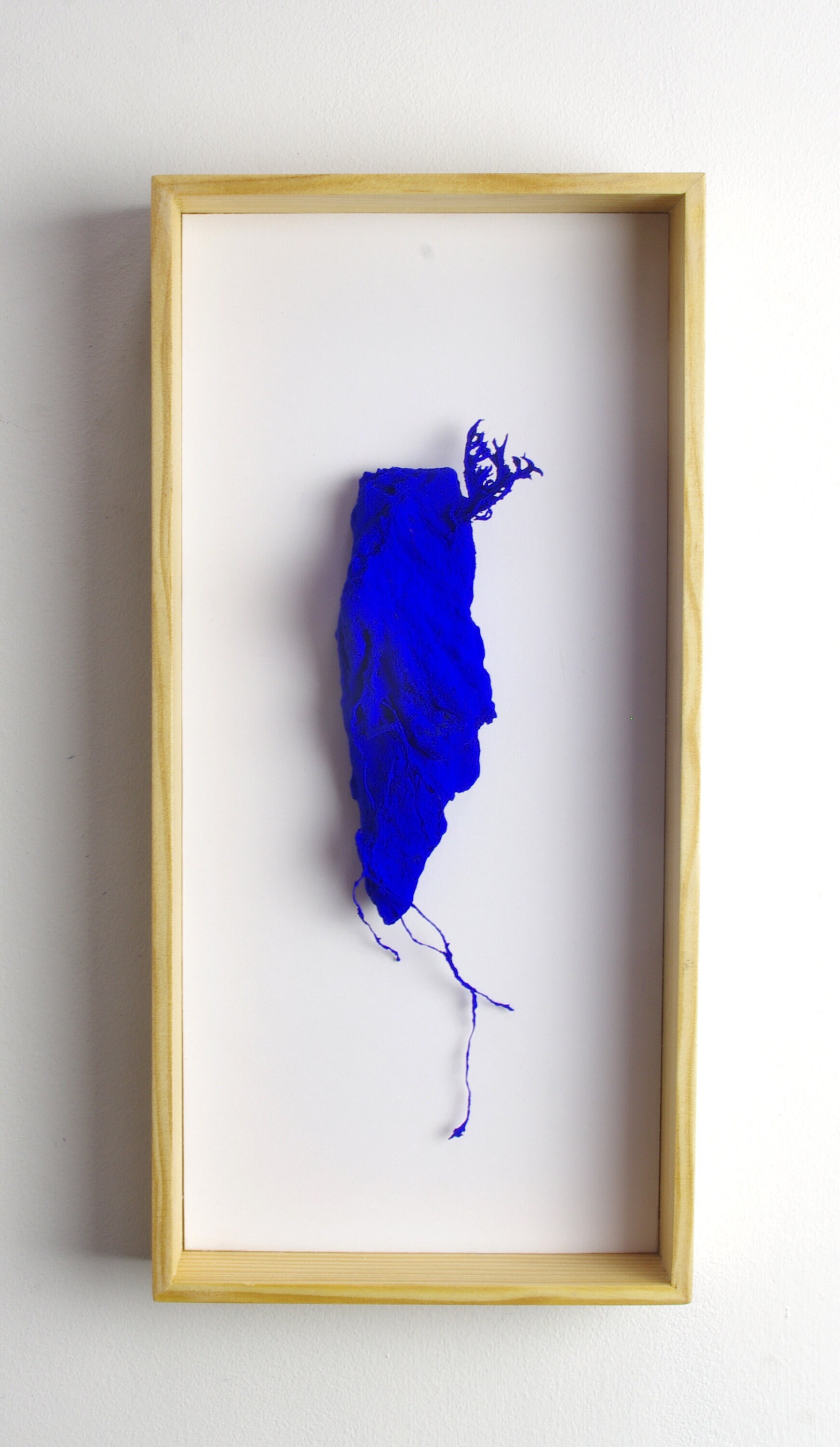 Tableau Végétal Bleu Pour Décoration Murale Monde Flottant - Variation Xiii