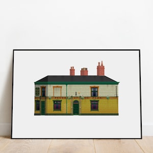Peveril of the Peak Poster Print, Manchester, Wall Art