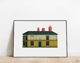 Peveril of the Peak Poster, Manchester, Wand Kunst