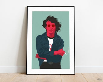 John Lennon – Illustrazione Poster Stampa, Wall Art
