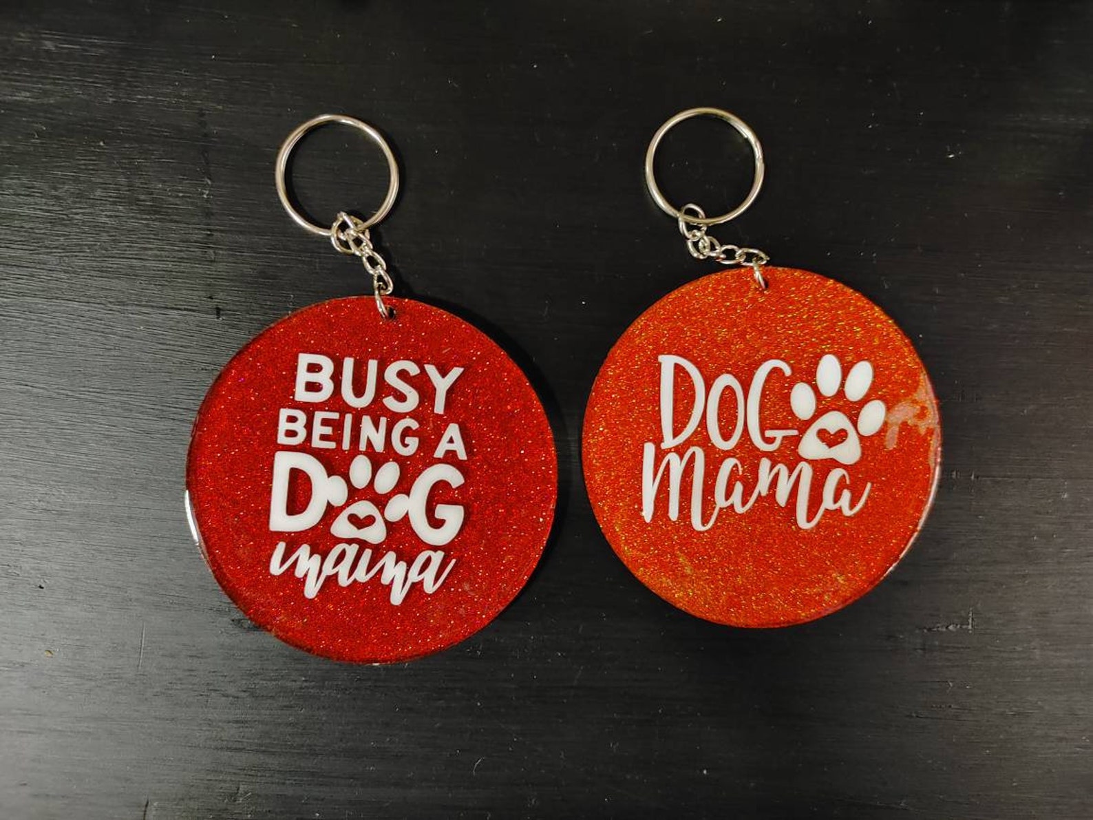 Dog Mom Keychains UV Resin & Acrylic Keychains Etsy