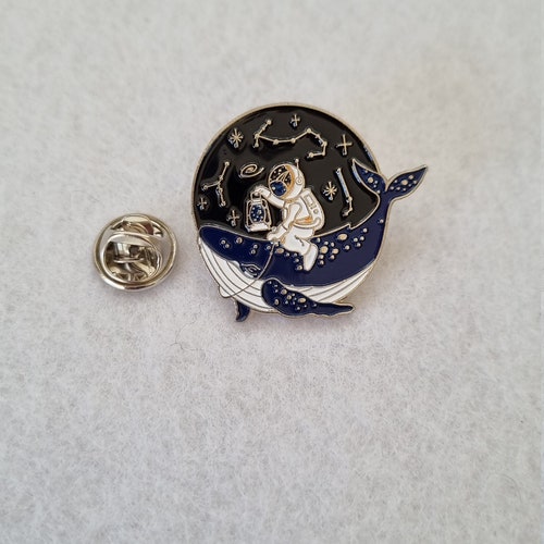 Melted Astronaut Enamel Pin - Etsy